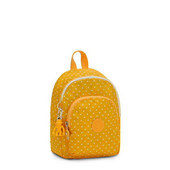 Kipling Curtis Compact Printed Convertible Backpacks Soft Dot Yellow | CA 1545DF